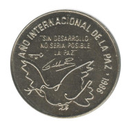 Монета 1 песо, 1986 год, Куба. Международный год мира. Монета 1 песо, 1986 год, Куба. Международный год мира.