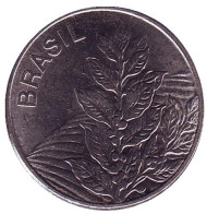 Монета 5 крузейро. 1980 год, Бразилия. Кофе. Монета 5 крузейро. 1980 год, Бразилия. Кофе.