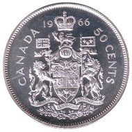 Монета 50 центов. 1966 год, Канада. Монета 50 центов. 1966 год, Канада.