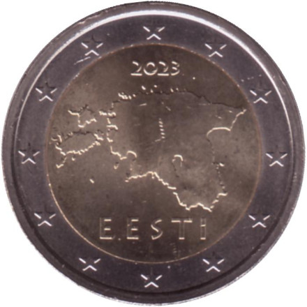 Монета 2 евро. 2023 год, Эстония.
