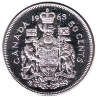 Монета 50 центов. 1963 год, Канада. Монета 50 центов. 1963 год, Канада.