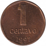 Монета 1 сентаво. 1997 год, Аргентина. Монета 1 сентаво. 1997 год, Аргентина.