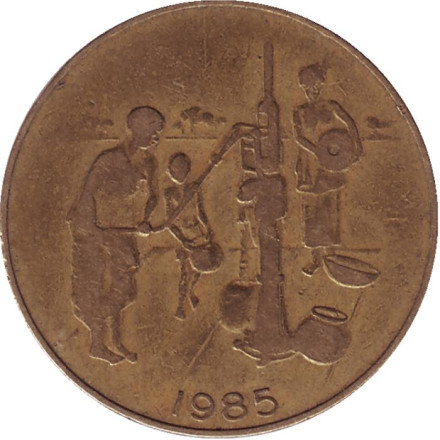 Монета 10 франков. 1985 год, Западные Африканские Штаты.
