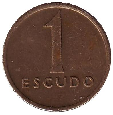 Монета 1 эскудо. 1985 год, Португалия.