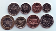 Набор монет Гернси (8 шт.) 1992-2008 гг., Гернси. Набор монет Гернси (8 шт.) 1992-2008 гг., Гернси.