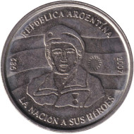Монета 2 песо. 2007 год, Аргентина. 25 лет оккупации Фолклендских островов. Монета 2 песо. 2007 год, Аргентина. 25 лет оккупации Фолклендских островов.