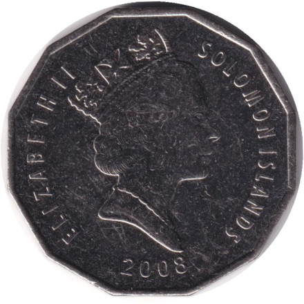 Монета 50 центов. 2008 год, Соломоновы острова.