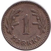 1 марка. 1928 год, Финляндия.