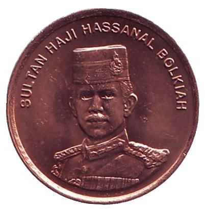 Монета 1 сен. 1994 год, Бруней. aUNC. Султан Хассанал Болкиах.