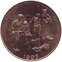 FAO. Монета 10 франков. 1995 год, Западные Африканские Штаты. UNC.