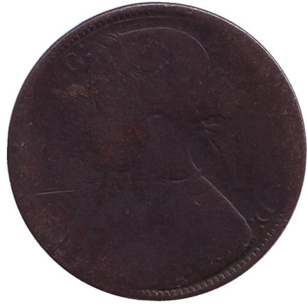 Монета 1 пенни. 1864 год, Великобритания. Монета 1 пенни. 1864 год, Великобритания.