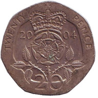 Монета 20 пенсов. 2004 год, Великобритания. 