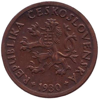 Монета 10 геллеров. 1930 год, Чехословакия. Монета 10 геллеров. 1930 год, Чехословакия.