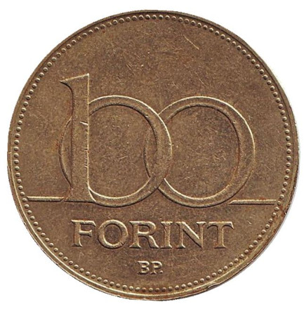 Монета 100 форинтов. 1993 год, Венгрия.