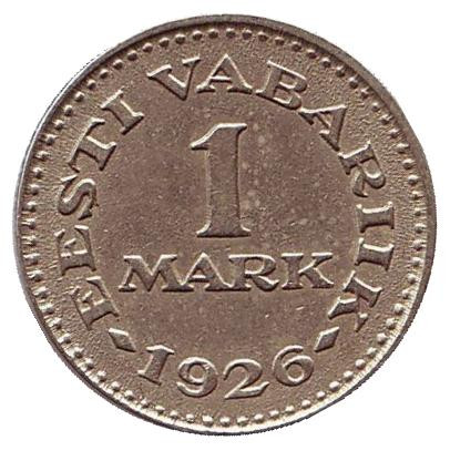 Монета 1 марка. 1926 год, Эстония.