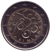 150 лет Парламенту Финляндии. Монета 2 евро, 2013 год, Финляндия.