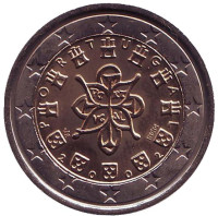 Монета 2 евро, 2002 год, Португалия.