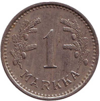 1 марка. 1938 год, Финляндия.