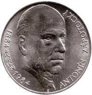 Монета 100 крон. 1984 год, Чехословакия. 100-летие со дня рождения Антонина Запотоцкого. Монета 100 крон. 1984 год, Чехословакия. 100-летие со дня рождения Антонина Запотоцкого.