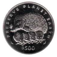 Монета 500 динаров. 1995 год, Босния и Герцеговина. Ёжики, серия "Сохраним планету Земля". Монета 500 динаров. 1995 год, Босния и Герцеговина. Ёжики, серия "Сохраним планету Земля".