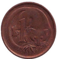 Монета 1 цент, 1976 год, Австралия. Карликовый летучий кускус. Монета 1 цент, 1976 год, Австралия. Карликовый летучий кускус.