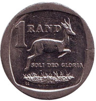 Монета 1 ранд. 2007 год, ЮАР. Газель. Монета 1 ранд. 2007 год, ЮАР. Газель.