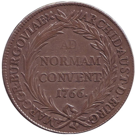 Монета 1 талер. 1766 год, Австрия. Мария Терезия.