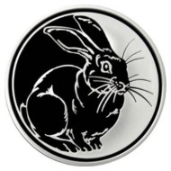 Монета 3 рубля. 2011 год, Россия. Кролик. Серия "Лунный календарь". Монета 3 рубля. 2011 год, Россия. Кролик. Серия "Лунный календарь".