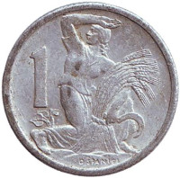 Монета 1 крона. 1950 год, Чехословакия. 