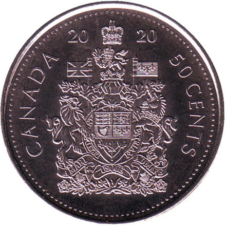 Монета 50 центов. 2020 год, Канада.