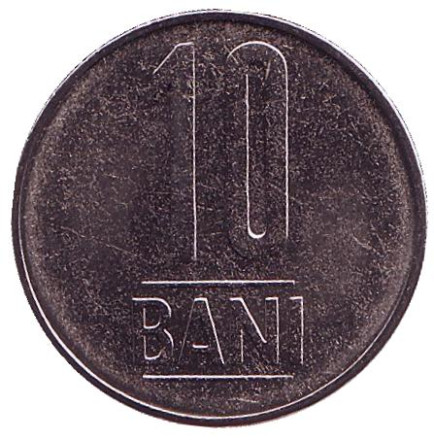Монета 10 бани. 2013 год, Румыния. UNC.