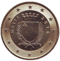 Монета 10 центов. 2016 год, Мальта. 