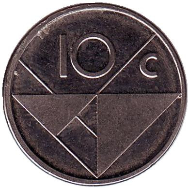 Монета 10 центов. 2009 год, Аруба.