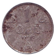 Монета 1 эре. 1942 год, Норвегия. Монета 1 эре. 1942 год, Норвегия.