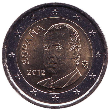 Монета 2 евро. 2012 год, Испания.