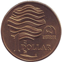 Landcare Australia — организация по защите окружающей среды. Монета 1 доллар. 1993 год, Австралия.