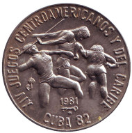 Монета 1 песо, 1981 год, Куба. XIV игры стран Центральной Америки и Карибского бассейна. Монета 1 песо, 1981 год, Куба. XIV игры стран Центральной Америки и Карибского бассейна.