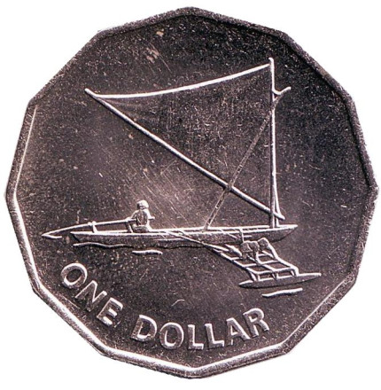Монета 1 доллар. 1979 год, Кирибати. Фрегат.