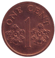 Монета 1 цент. 1994 год, Сингапур. Монета 1 цент. 1994 год, Сингапур.