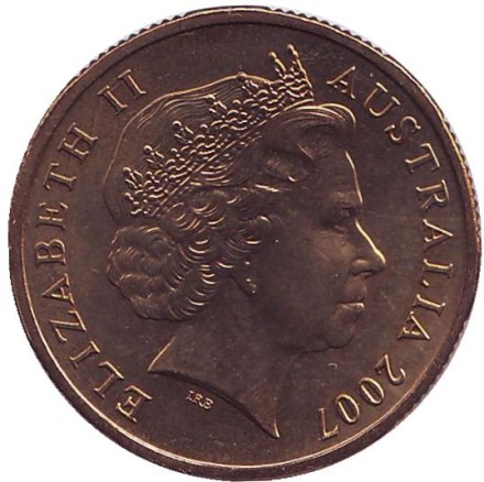 Монета 1 доллар. 2007 год, Австралия. 75 лет мосту Харбор-Бридж. (B). Монета 1 доллар. 2007 год, Австралия. 75 лет мосту Харбор-Бридж. (B).