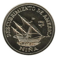Монета 1 песо, 1981 год, Куба. Нинья. Корабли Колумба. Монета 1 песо, 1981 год, Куба. Нинья. Корабли Колумба.