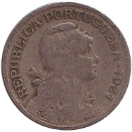 Монета 1 эскудо. 1931 год, Португалия. Монета 1 эскудо. 1931 год, Португалия.