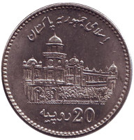 100 лет исламскому колледжу в г. Пешавар. Монета 20 рупий. 2013 год, Пакистан.