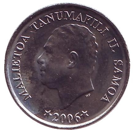 Монета 5 сене. 2006 год, Самоа. Ананас. Монета 5 сене. 2006 год, Самоа. Ананас.