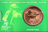 Монета 5 долларов. 2000 год, Австралия. Стрельба. Олимпийские игры в Сиднее. Монета 5 долларов. 2000 год, Австралия. Стрельба. Олимпийские игры в Сиднее.