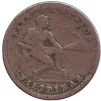 Монета 5 сентаво. 1932 год, Филиппины.