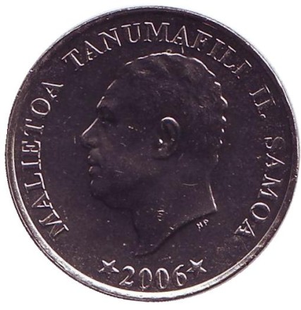 Монета 10 сене. 2006 год, Самоа. Растение Таро. Монета 10 сене. 2006 год, Самоа. Растение Таро.