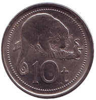 Монета 10 тойа. 2009 год, Папуа-Новая Гвинея. Опоссум. Монета 10 тойа. 2009 год, Папуа-Новая Гвинея. Опоссум.