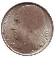 Монета 100 крон. 1977 год, Чехословакия. 300-летие со дня смерти Вацлава Холлара. Монета 100 крон. 1977 год, Чехословакия. 300-летие со дня смерти Вацлава Холлара.