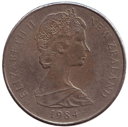 Монета 50 центов, 1984 год, Новая Зеландия. Парусник "Endeavour". Монета 50 центов, 1984 год, Новая Зеландия. Парусник "Endeavour".